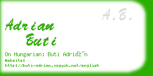 adrian buti business card